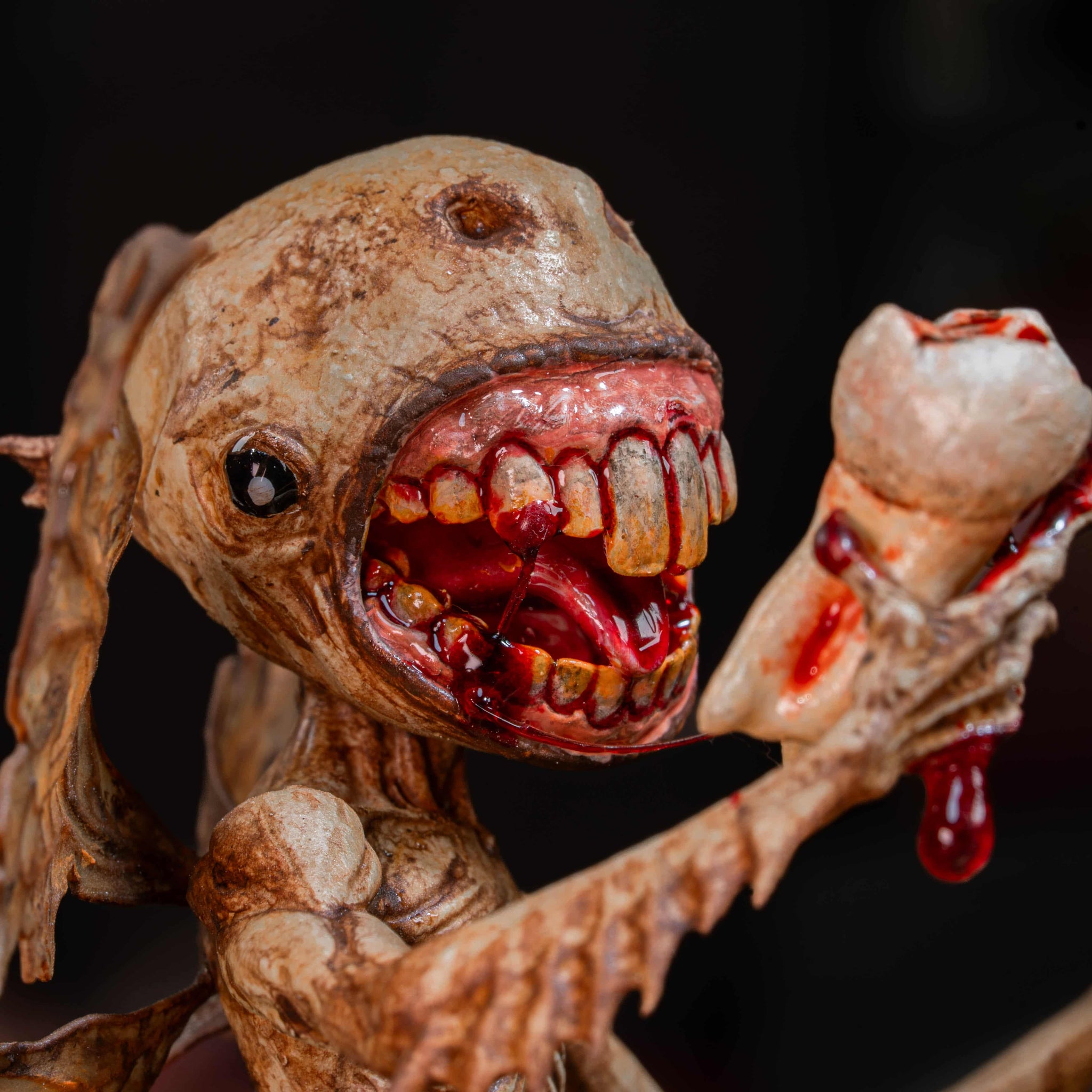 3D Printed Tooth Fairy Hellboy inspired Statue Creepy Wisdom Tooth