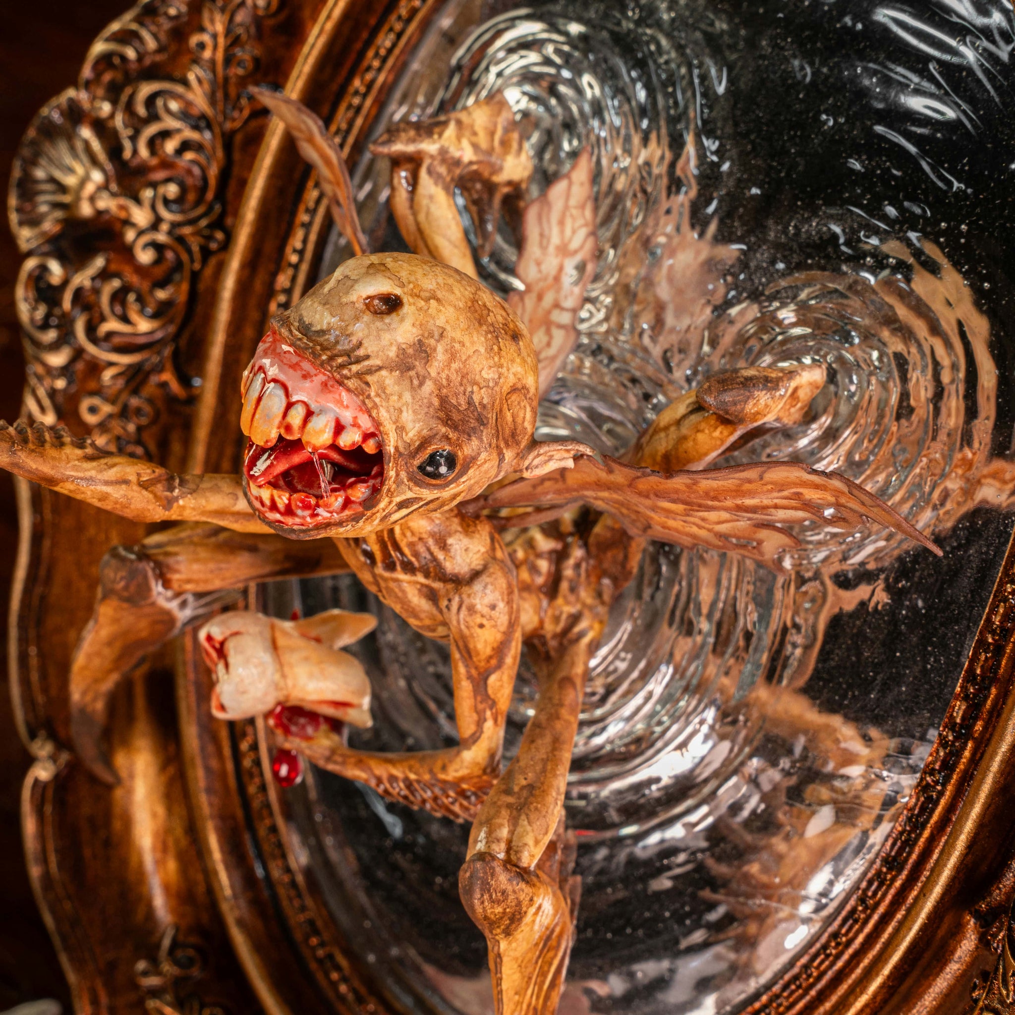 3D Printed Hellboy Tooth Fairy Figurine - Portal Mirror Gothic