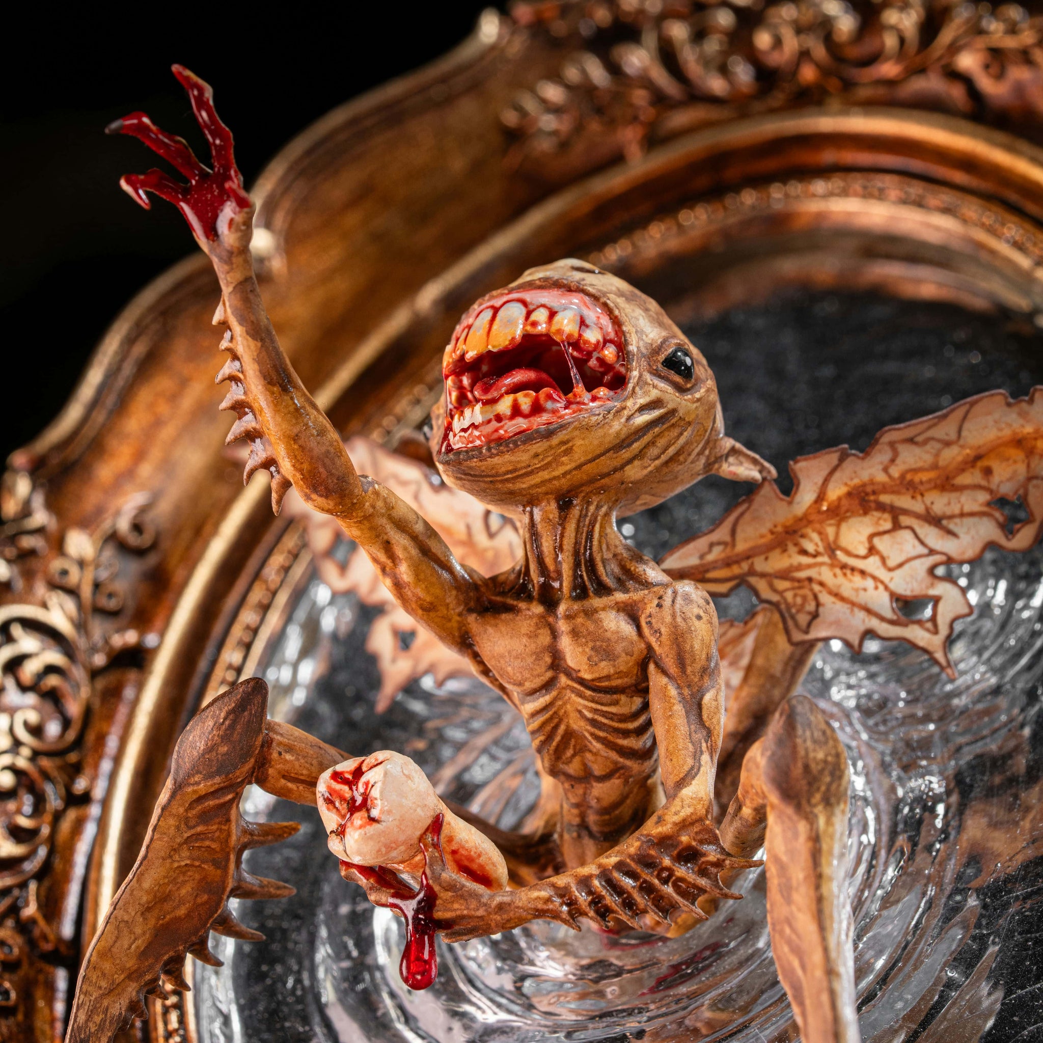 3D Printed Hellboy Tooth Fairy Figurine - Portal Mirror Gothic